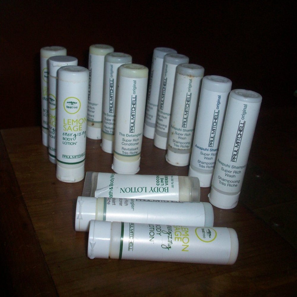 14- Travel Size Paul Mitchell Awapuhi Shampoo Conditioner Lemon Lotion 0.7oz/ea